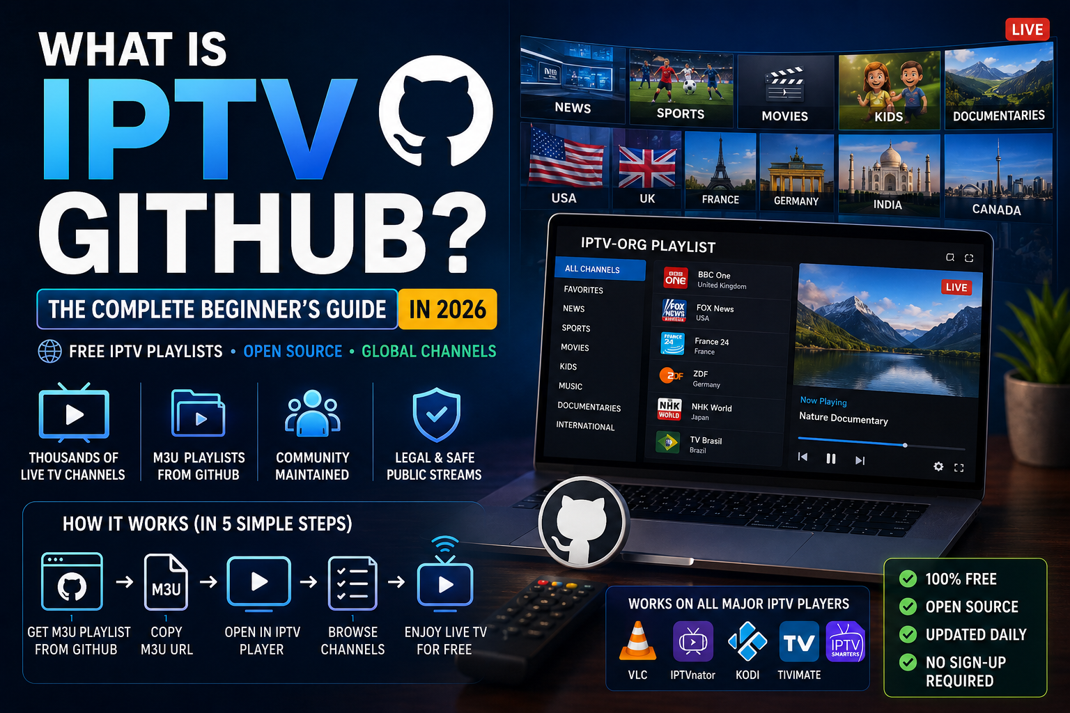 What is IPTV GitHub