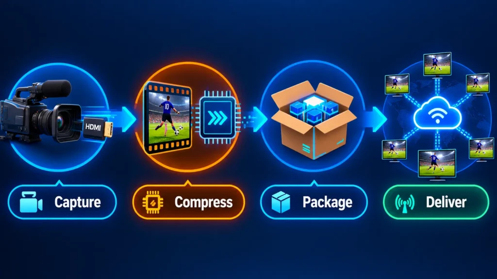 How an IPTV encoder works: capture, compress, package and deliver video over IP