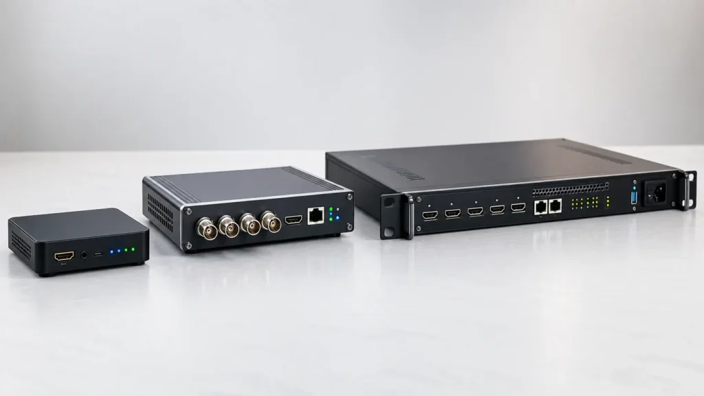 Types of IPTV encoders: HDMI encoder, SDI encoder and rack-mount multi-channel encoder