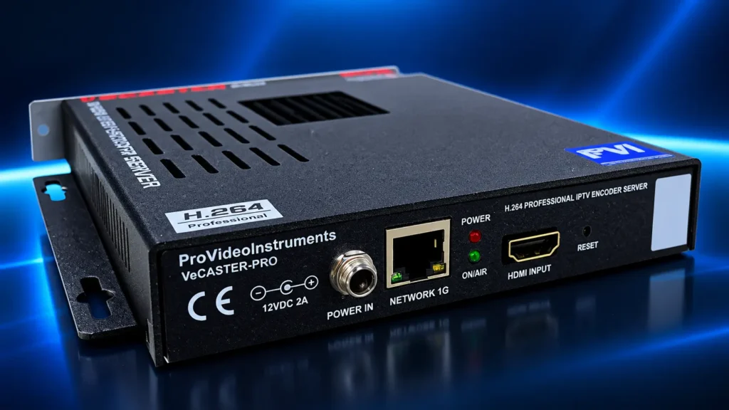 ProVideoInstruments VeCASTER HD-H264 fanless HDMI to IPTV streaming encoder