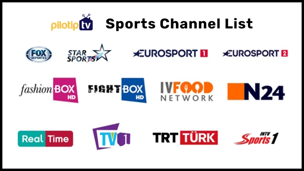 PilotIPTV Channels for Sports