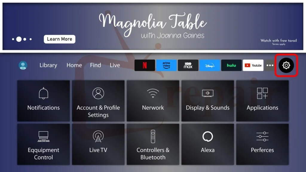 2. Select "Settings".
