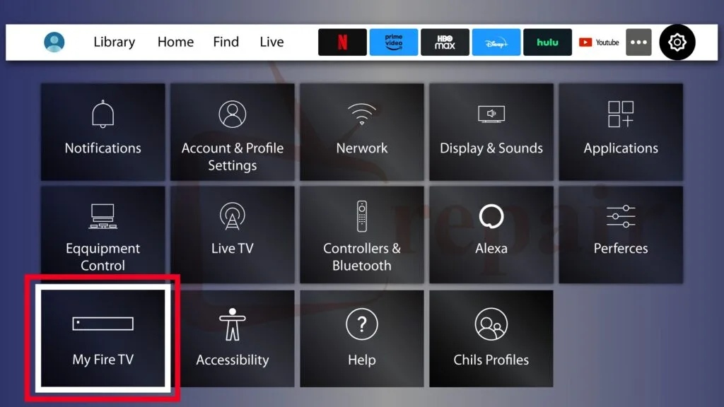 3. Select "My Fire TV".
