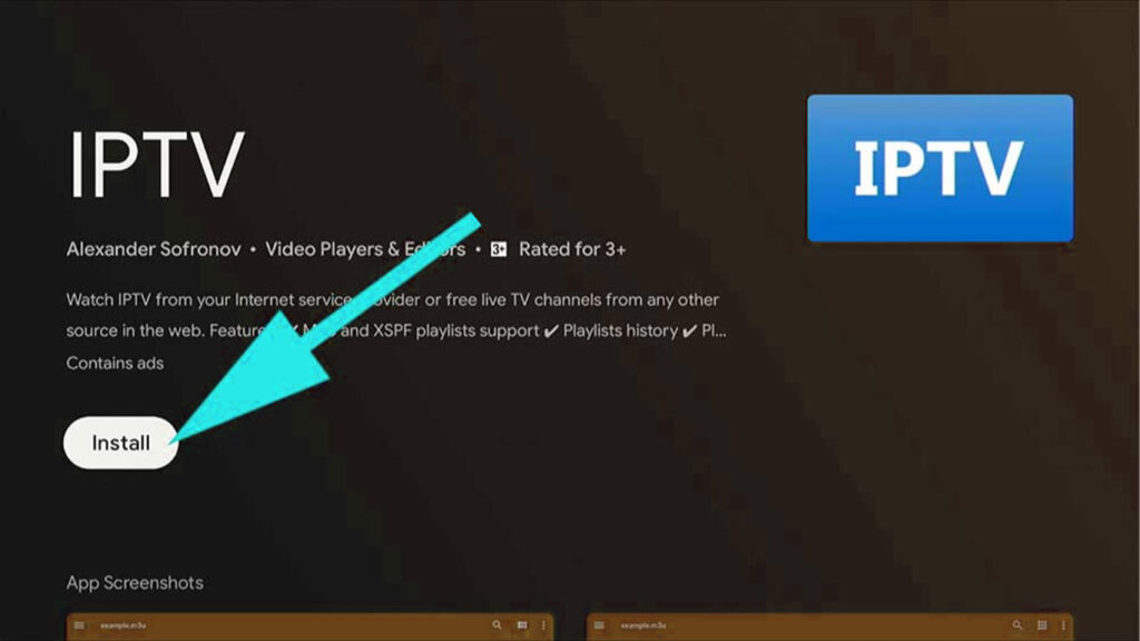 Installing IPTV app on Android TV