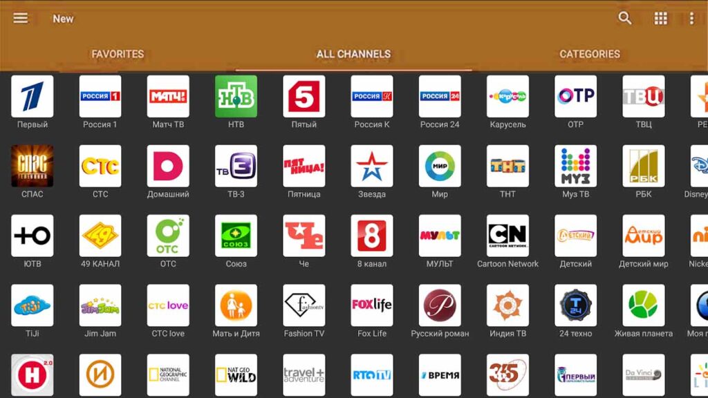 IPTV Channel List on Android TV