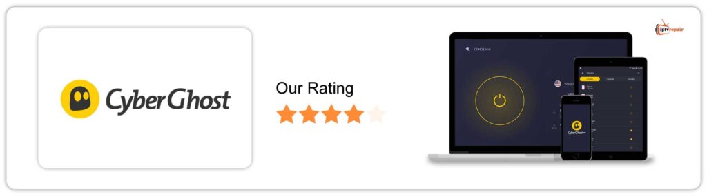 CyberGhost VPN with ratings