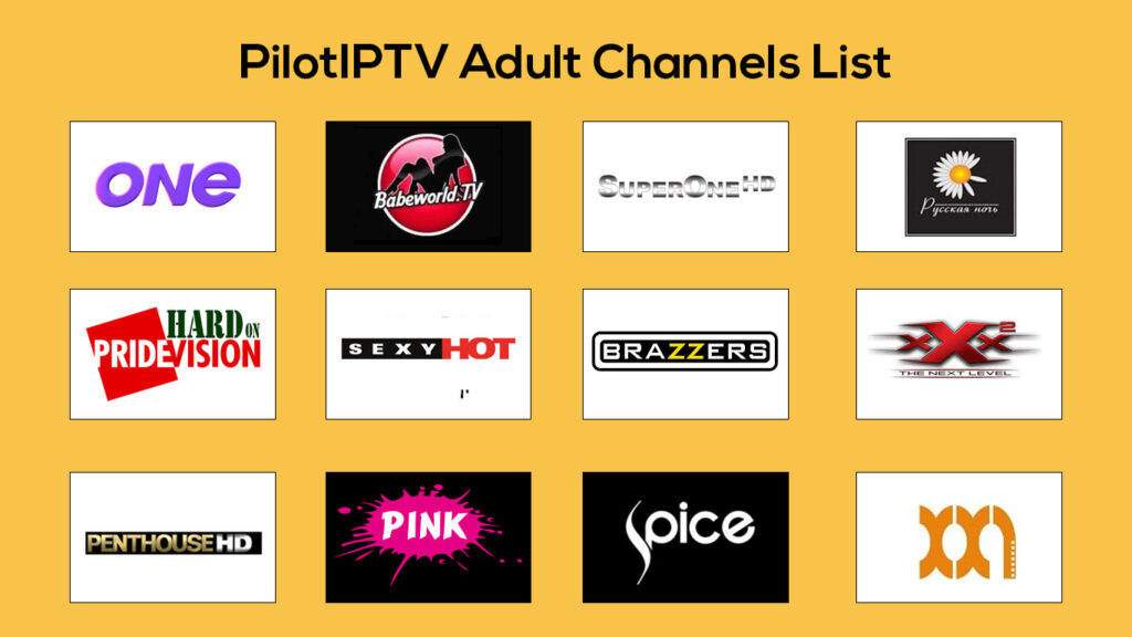 Pilot IPTV - Adult Channels List