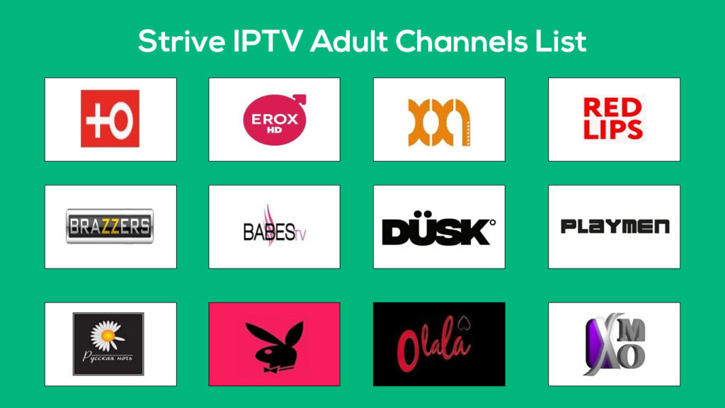 Strive IPTV - Adult Channels List