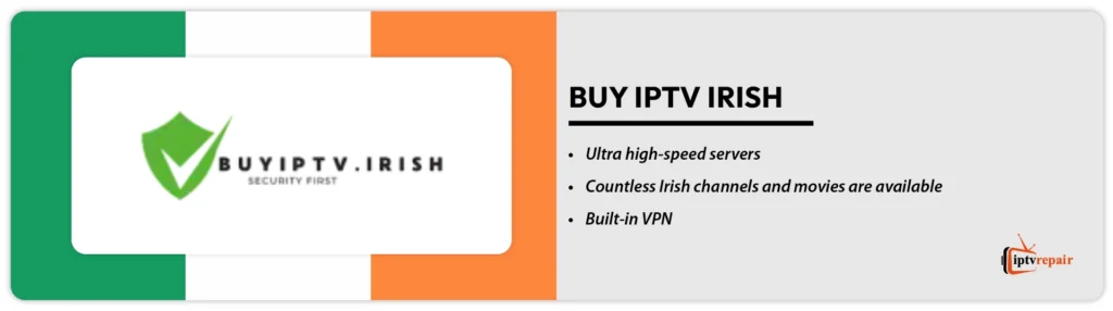 Buy IPTV Irish