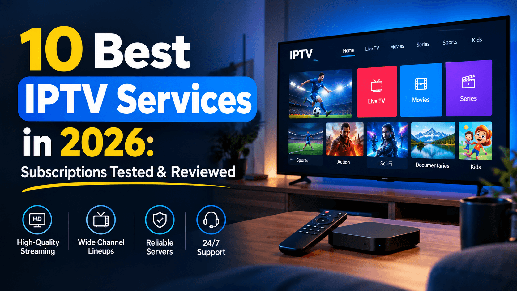 10 Best IPTV Services in 2026 Subscriptions Tested & Reviewed