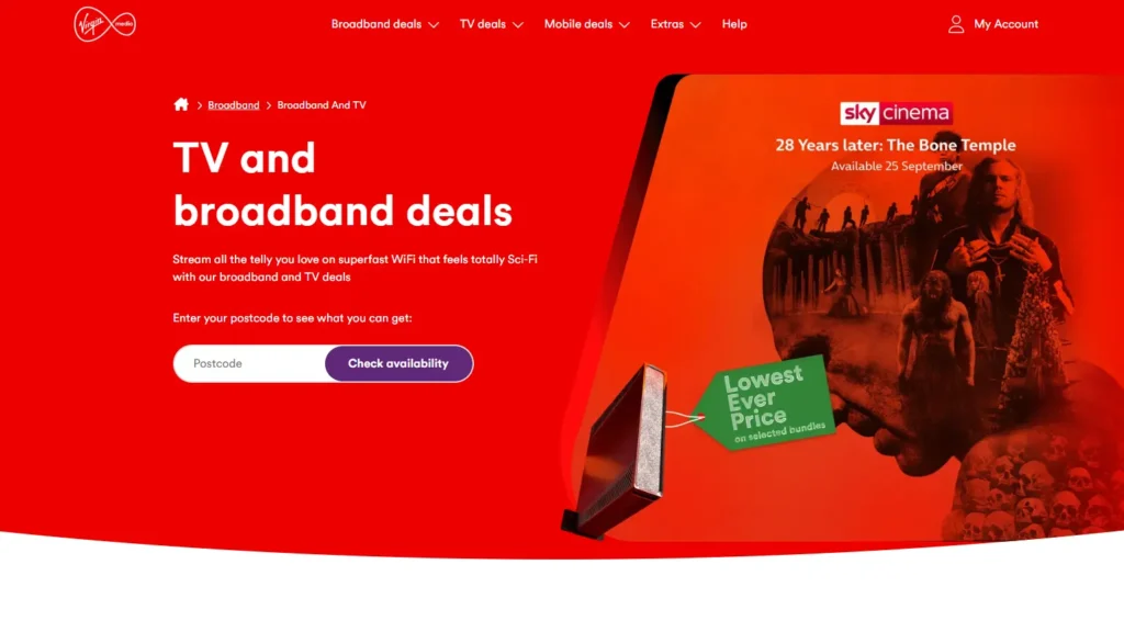 Virgin Media Stream IPTV box for Virgin broadband customers in the UK