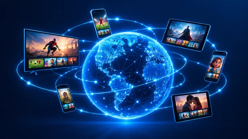 IPTV service available worldwide on TVs, phones and tablets