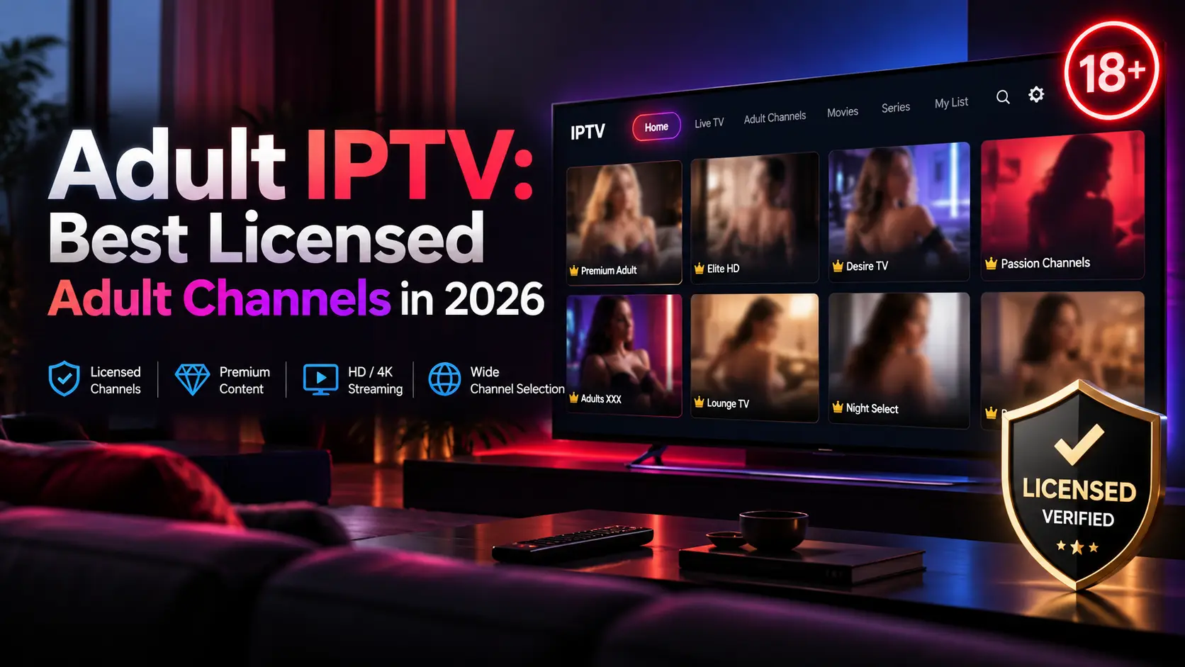 Adult IPTV in 2026: Best Licensed Adult Channels, Prices and PIN Guide
