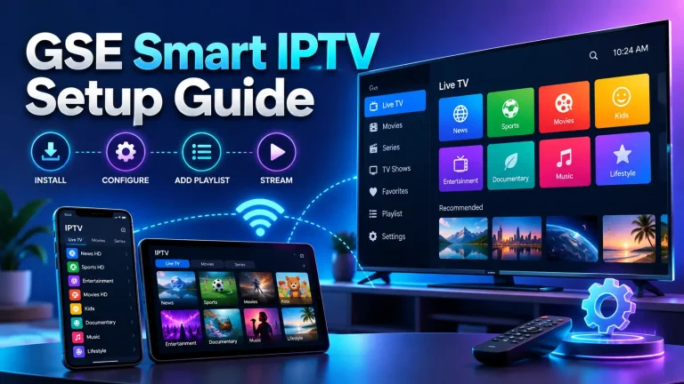 IPTV GSE Smart IPTV Setup Guide: Android, iPhone, Apple TV, Mac, Windows & Chromecast