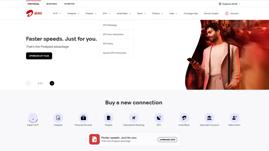 Airtel Xstream Fiber broadband plans with 350+ TV channels and OTT apps