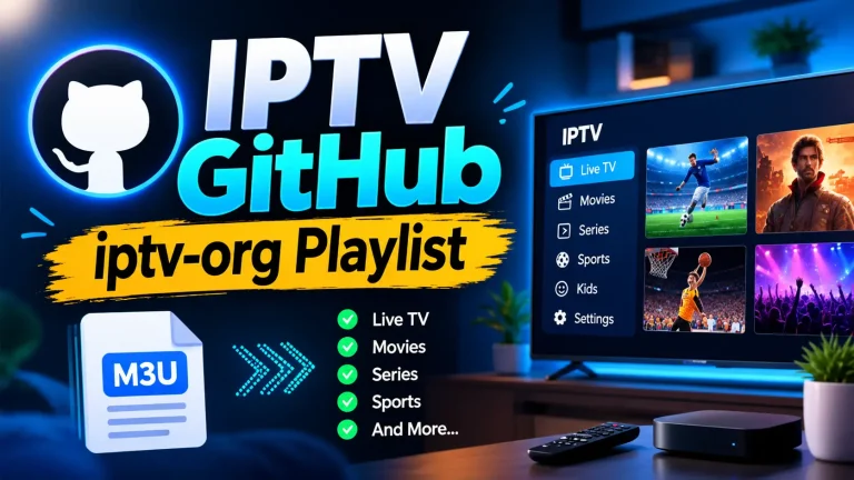 IPTV GitHub: iptv-org Playlist Links, M3U URLs & Free EPG Guide (2026)