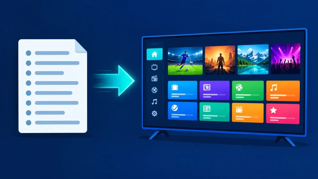 What is an IPTV player: an app that turns an IPTV playlist into a TV guide