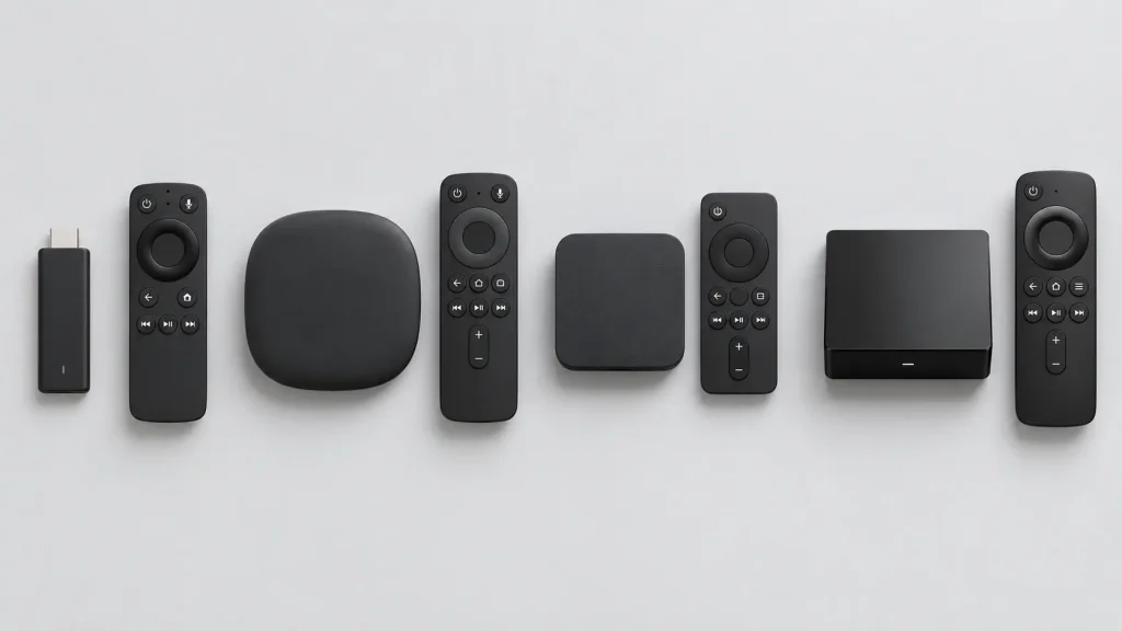 Best streaming devices for IPTV in the USA: streaming stick, Google TV box, Roku and Apple TV